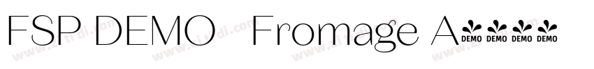 FSP DEMO   Fromage A字体转换